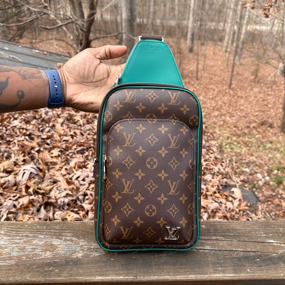 Louis Vuitton Brown and Green Men's Bag